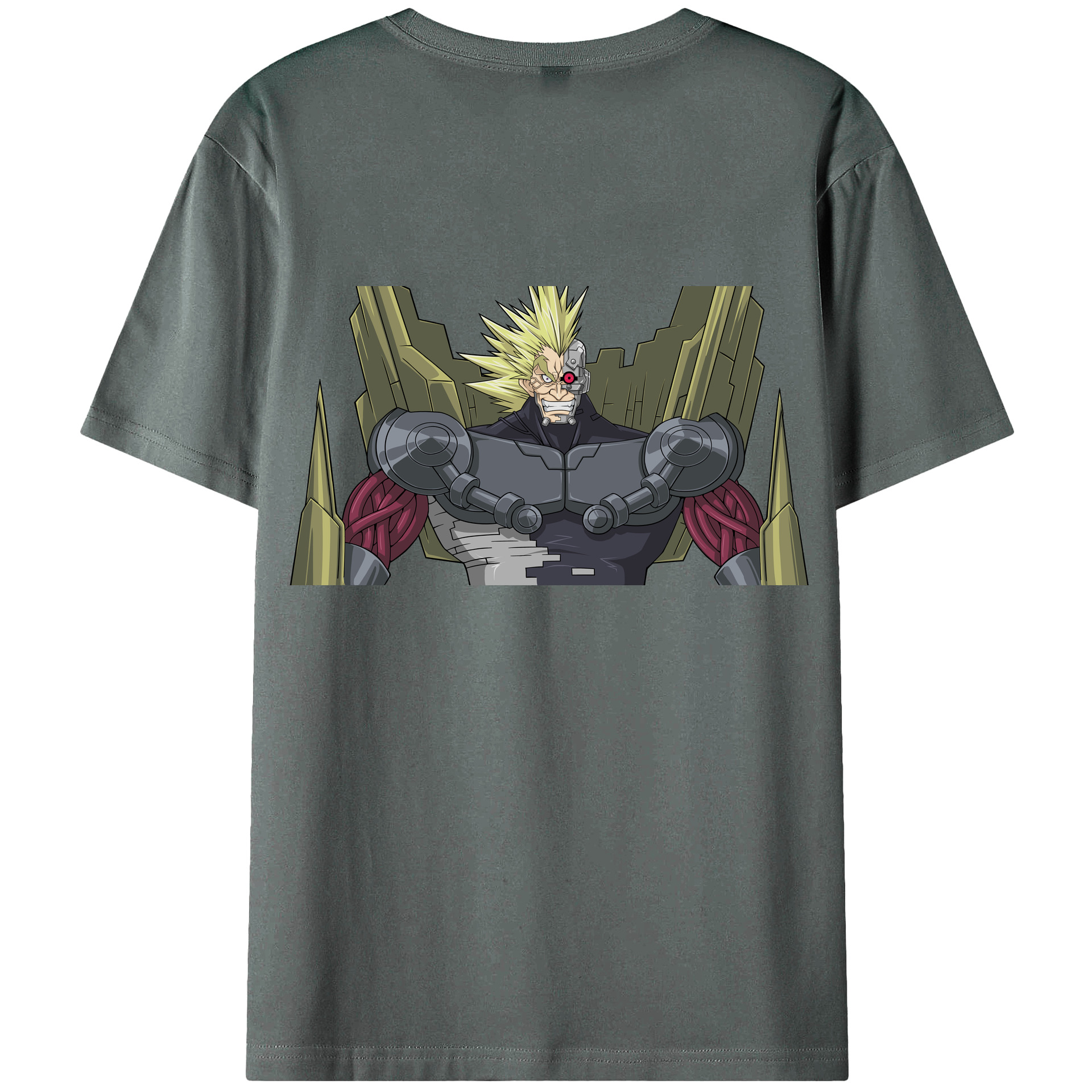 （画像用） 遊☆戯☆王 Yu-Gi-Oh! 綿100％ メンズ半袖Tシャツ（バックプリント） 通気性